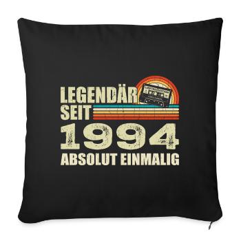 Légendaire depuis 1994 - absolument unique - Housse de coussin décorative 45 x 45 cm - noir - Devant