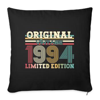 30th Birthday Original 1994 Vintage 1994 - Sofa pillowcase 17,3'' x 17,3'' (45 x 45 cm) - black - Front