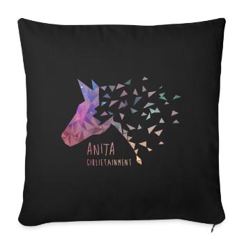 Anita Girlie Intertainment Galaxy - Sofa pillowcase 17,3'' x 17,3'' (45 x 45 cm) - black - Front