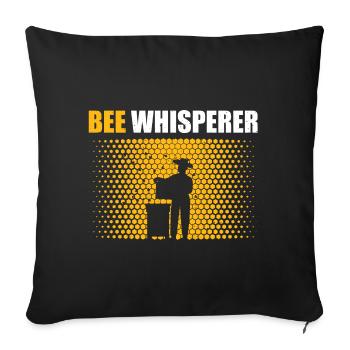 Beekeeper Beekeeper Beekeeper - Sofa pillowcase 17,3'' x 17,3'' (45 x 45 cm) - black - Front