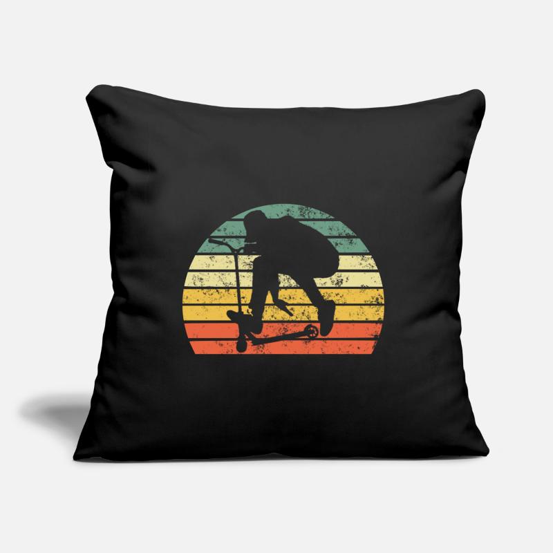 Scooter Stunt Tretroller E-Roller retro Geschenk Sofakissenbezug 45 x 45 cm