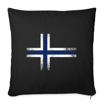 Chemise vintage Cool Norway - Housse de coussin décorative 45 x 45 cm - noir - Devant