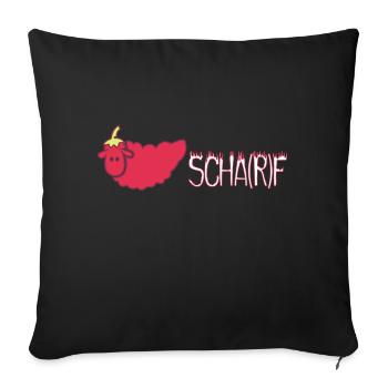 Ein scharfes Schaf - Sofakissenbezug 45 x 45 cm - Schwarz - Vorne
