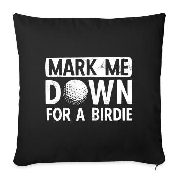 Golfplatz zum Golfen Golf - Sofakissenbezug 45 x 45 cm - Schwarz - Vorne