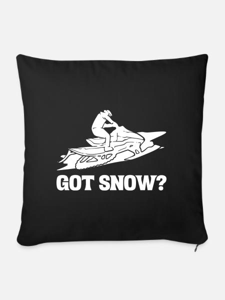 Got Snow? Schieberegler - Sofakissenbezug 45 x 45 cm - Schwarz