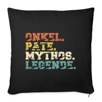 Onkel Pate Mytho Legende - Sofakissenbezug 45 x 45 cm - Schwarz - Vorne