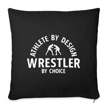 Grappling Martial Arts Wrestling - Sofakissenbezug 45 x 45 cm - Schwarz - Vorne