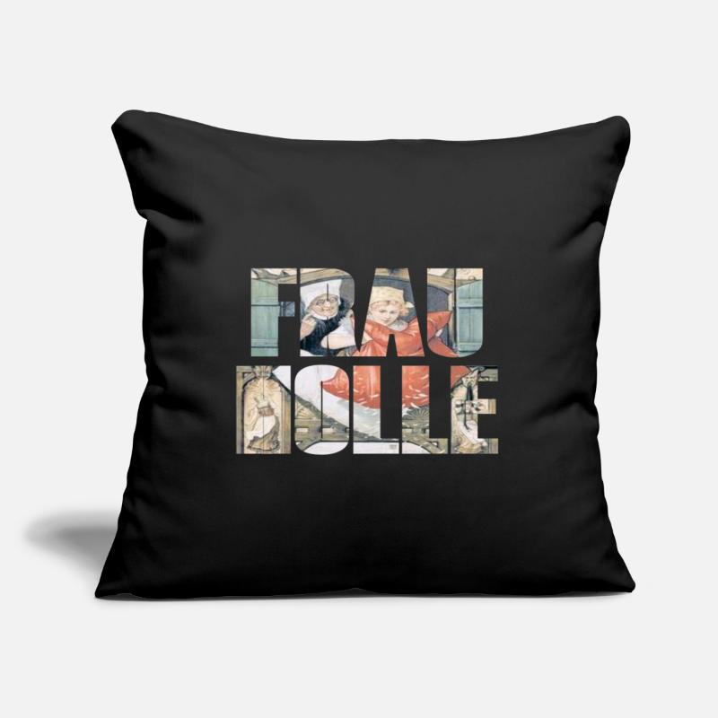 Mme Holle Housse de coussin décorative 45 x 45 cm