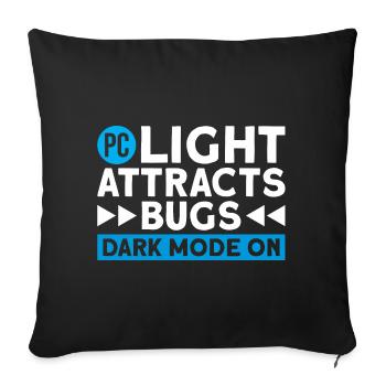 Programmeurs de codage informatique - Housse de coussin décorative 45 x 45 cm - noir - Devant