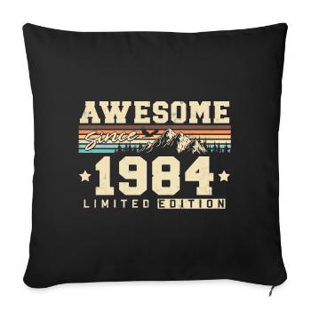 Great Since 1984 Vintage Vintage Birthday - Sofa pillowcase 17,3'' x 17,3'' (45 x 45 cm) - black - Front