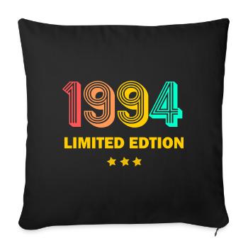 1994 Limited Edition 30th Birthday Gift Husband - Sofa pillowcase 17,3'' x 17,3'' (45 x 45 cm) - black - Front