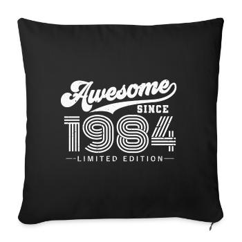 Great since 1984 Vintage Birthday Gift - Sofa pillowcase 17,3'' x 17,3'' (45 x 45 cm) - black - Front