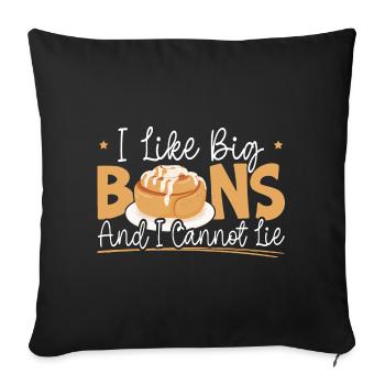 Idée cadeau Cannamon Rolls Candy Baker - Housse de coussin décorative 45 x 45 cm - noir - Devant