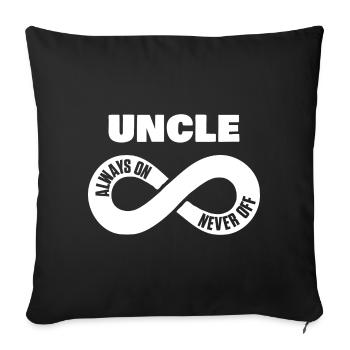 Oncle Toujours On Never Off Onkel Chemise - Housse de coussin décorative 45 x 45 cm - noir - Devant