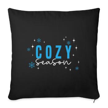 I Love Winter Season Cold Climate Ice - Sofa pillowcase 17,3'' x 17,3'' (45 x 45 cm) - black - Front