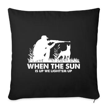 Duck Hunting Duck Hunting Hunter Duck Hunter Duck Hunter Design - Sofa pillowcase 17,3'' x 17,3'' (45 x 45 cm) - black - Front