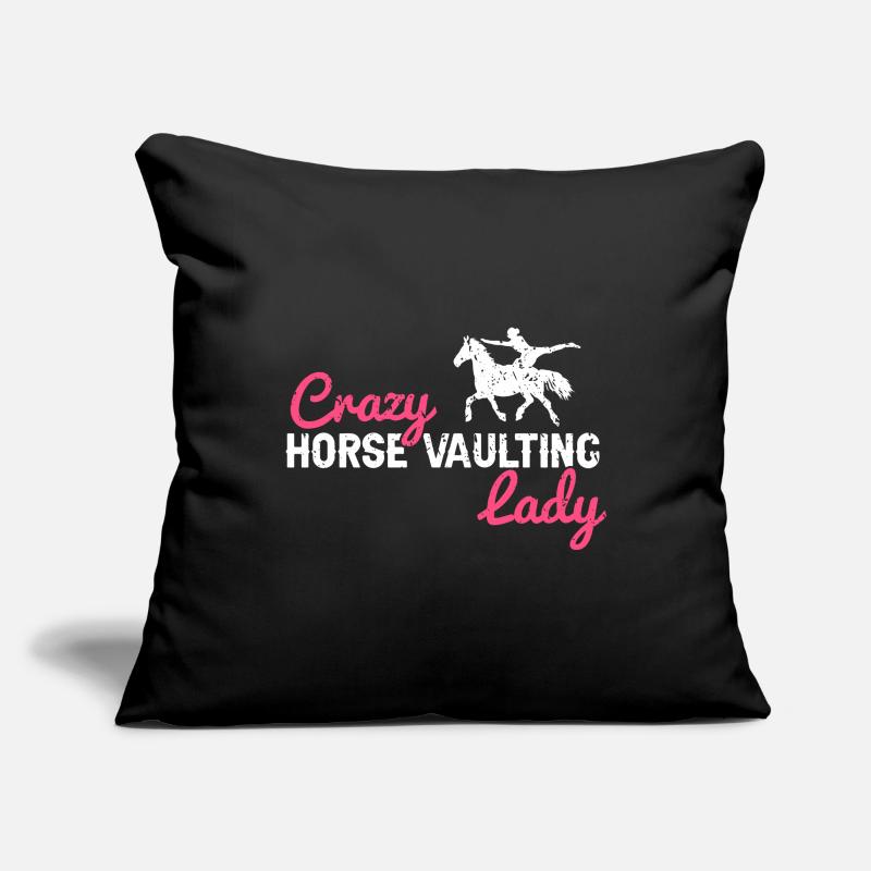 Conception de voûte et conception de chevaux de voûte Housse de coussin décorative 45 x 45 cm