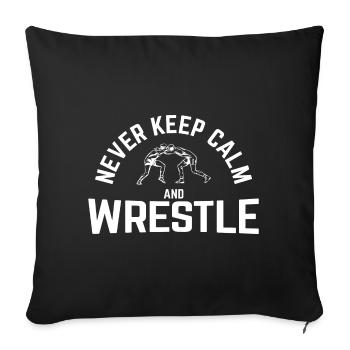 Grappling Martial Arts Wrestling - Sofakissenbezug 45 x 45 cm - Schwarz - Vorne
