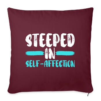 Amour de soi Motivation Estime de soi Je m’aime - Housse de coussin décorative 45 x 45 cm - bordeaux - Devant