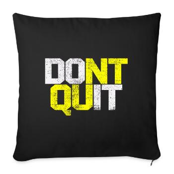 Gym Fitness Bidybuildung - Sofa pillowcase 17,3'' x 17,3'' (45 x 45 cm) - black - Front