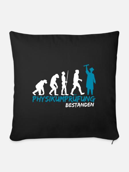 Physikum Medizin Prüfung bestanden Student - Sofakissenbezug 45 x 45 cm - Schwarz