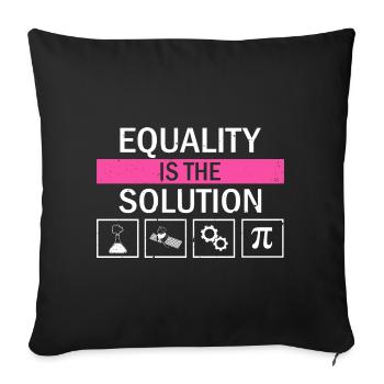 Professeur Steminist Designs for Equality Stem - Housse de coussin décorative 45 x 45 cm - noir - Devant