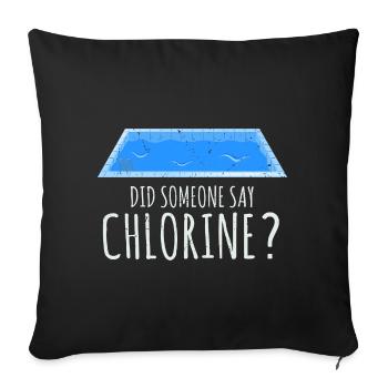 Conceptions de sauveteurs pour les techniciens de piscine - Housse de coussin décorative 45 x 45 cm - noir - Devant