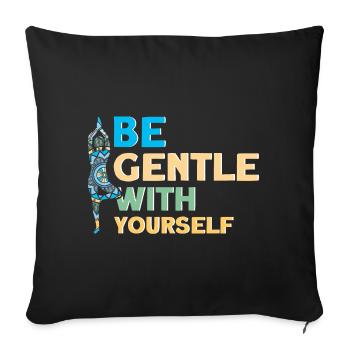Symbole Reiki Maître Reiki Cadeau de Cristal Reiki - Housse de coussin décorative 45 x 45 cm - noir - Devant