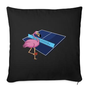 Table Tennis Outfit Women's Cat - Sofa pillowcase 17,3'' x 17,3'' (45 x 45 cm) - black - Front