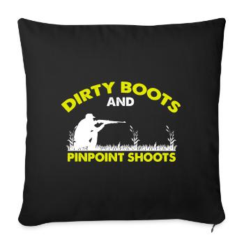 Duck Hunting Duck Hunting Hunter Duck Hunter Duck Hunter Design - Sofa pillowcase 17,3'' x 17,3'' (45 x 45 cm) - black - Front
