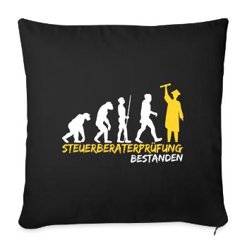 Steuerberater Prüfung bestanden Bestandene Lustig - Sofakissenbezug 45 x 45 cm - Schwarz - Vorne