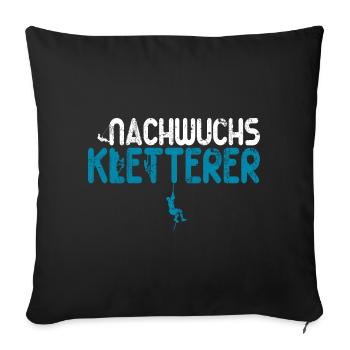 Nachwuchs Kletterer Klettern Baby Jungen Kinder - Sofakissenbezug 45 x 45 cm - Schwarz - Vorne