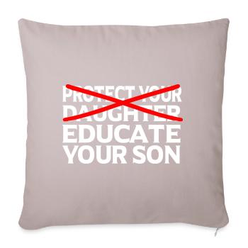 Feminist Feminism Emancipation Gift - Sofa pillowcase 17,3'' x 17,3'' (45 x 45 cm) - light taupe - Front