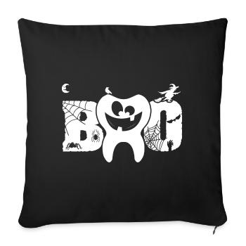 Dentist Halloween Costume Dental Assistant - Sofa pillowcase 17,3'' x 17,3'' (45 x 45 cm) - black - Front