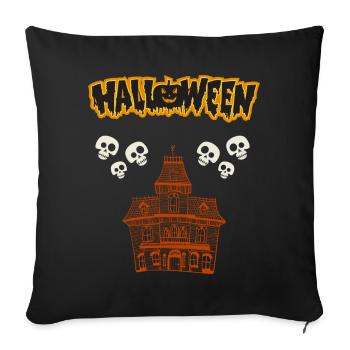 Halloween - Sofa pillowcase 17,3'' x 17,3'' (45 x 45 cm) - black - Front