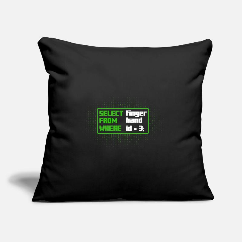 SELECT finger FROM hand Software Developer Sofa pillowcase 17,3'' x 17,3'' (45 x 45 cm)