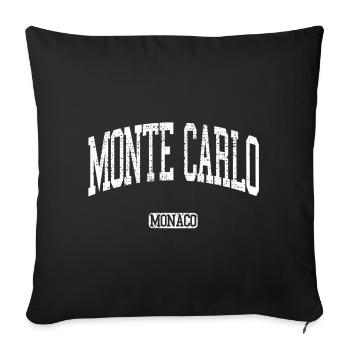 Monte Carlo - Sofa pillowcase 17,3'' x 17,3'' (45 x 45 cm) - black - Front