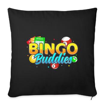 Bingo Buddies Joueur de Bingo Chanceux - Housse de coussin décorative 45 x 45 cm - noir - Devant