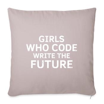 Cybersecurity Design for Hackers and Cyber Security - Sofa pillowcase 17,3'' x 17,3'' (45 x 45 cm) - light taupe - Front
