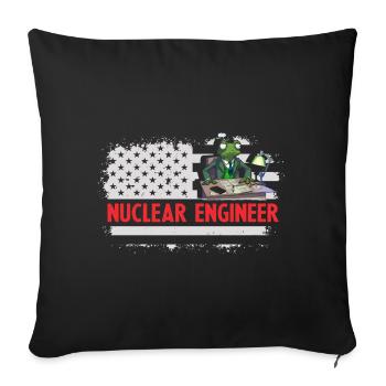 Kernenergie Spruch für Kernenergie - Sofakissenbezug 45 x 45 cm - Schwarz - Vorne