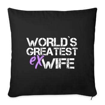Divorce Separation Divorce Divorce Party - Sofa pillowcase 17,3'' x 17,3'' (45 x 45 cm) - black - Front