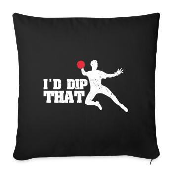 Dodgeball for Dodgeball Player and Gaga Ball - Sofa pillowcase 17,3'' x 17,3'' (45 x 45 cm) - black - Front