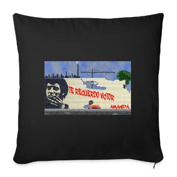 I remember you Victor - Sofa pillowcase 17,3'' x 17,3'' (45 x 45 cm) - black - Front