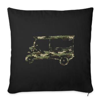 Tarn-Tuk-Tuk-Armee - Sofakissenbezug 45 x 45 cm - Schwarz - Vorne