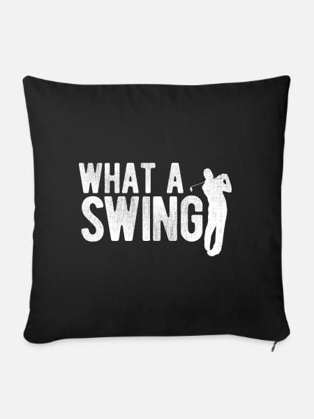 Golfplatz zum Golfen Golf - Sofakissenbezug 45 x 45 cm - Schwarz
