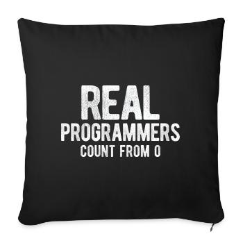 Software Ingenieur Informatiker Programmierer - Sofakissenbezug 45 x 45 cm - Schwarz - Vorne