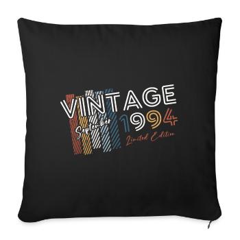 30ème Anniversaire Millésime Septembre 1994 Cru 94 - Housse de coussin décorative 45 x 45 cm - noir - Devant