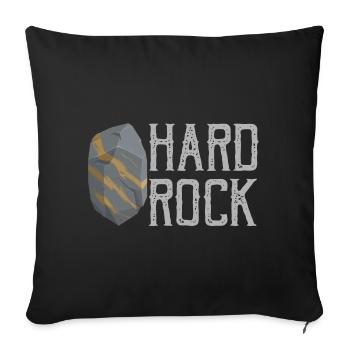 Mineraliensammler und Erze Mineralien Fan - Sofakissenbezug 45 x 45 cm - Schwarz - Vorne