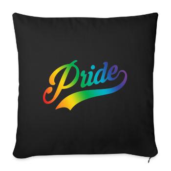 Pride Script clr - Housse de coussin décorative 45 x 45 cm - noir - Devant