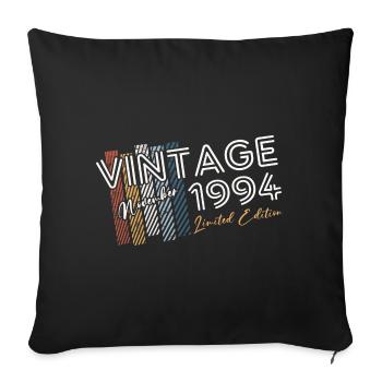 30th Birthday Vintage November 1994 Vintage 1994 - Sofa pillowcase 17,3'' x 17,3'' (45 x 45 cm) - black - Front